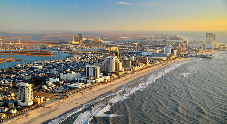 Atlantic City from a bird's eye view